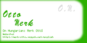 otto merk business card